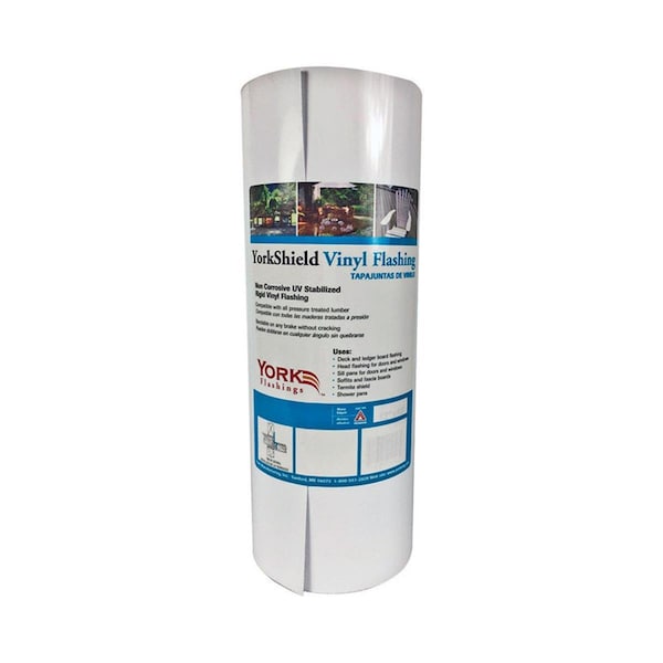 York 18 in. x 600 in. White Vinyl Roll Flashing YO6450 - main